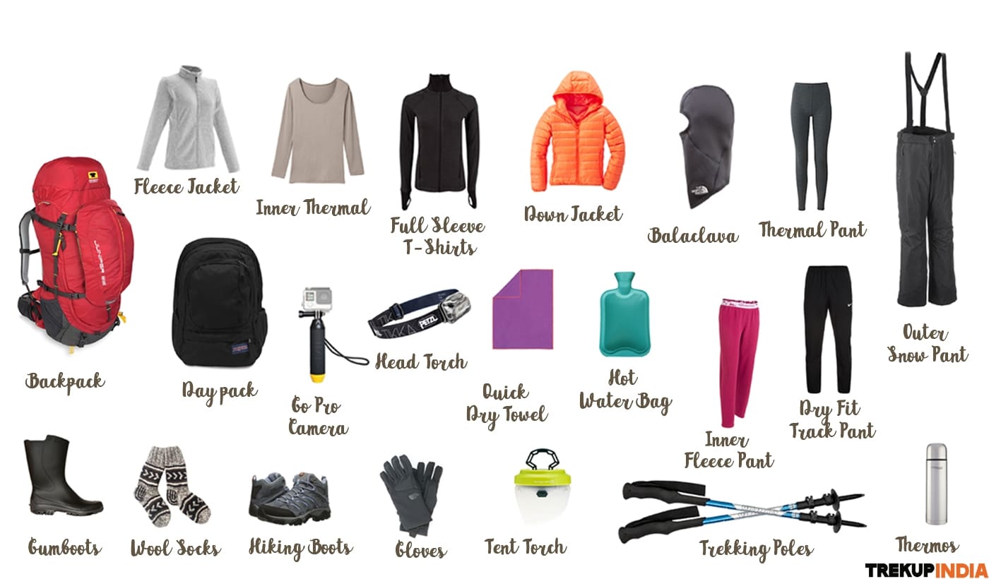 trekking gears, trekking clothes, trekking equipments, layering for trekking