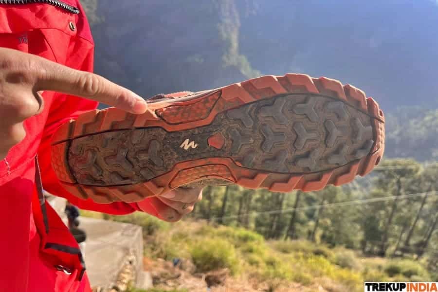 sole of trekking shoes